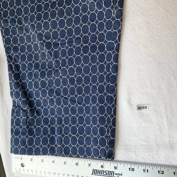 Talbots Women Capri Pants size 16 Blue Mid Rise Stretch Slim Fit Polka Dots - Picture 5 of 11